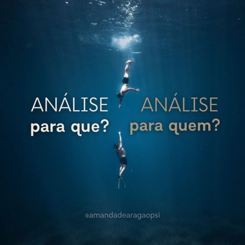 Análise para quê? Análise para quem?
